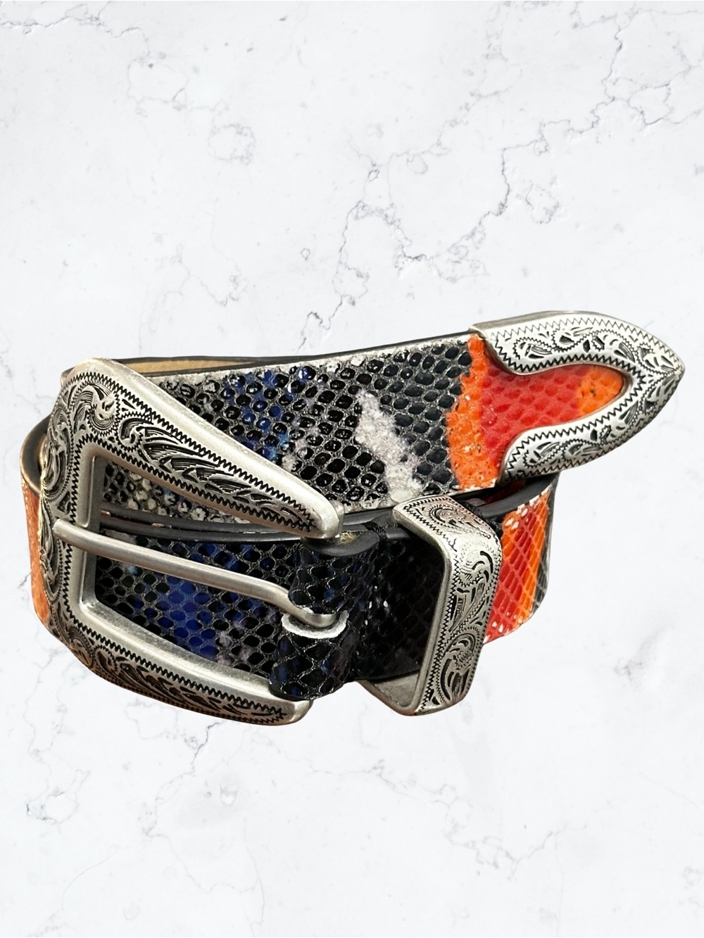 Urban Outfitters Western Snakeskin Print Belt
